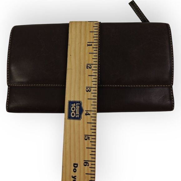 VTG COACH BROWN GENUINE LEATHER WALLET PURSE - Picture 7 of 7